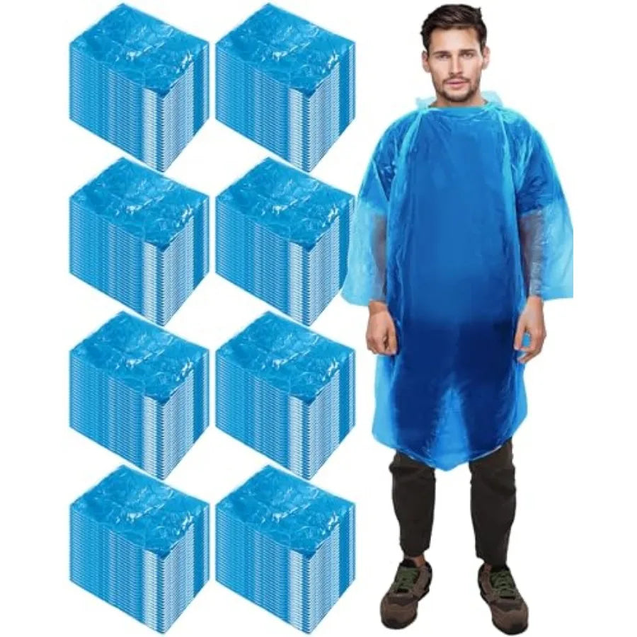 Disposable Hooded Rain Ponchos For Emergency And Travel