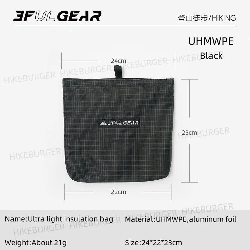 3F UL GEAR Ultralight Insulated Tyvek Camping Pouch