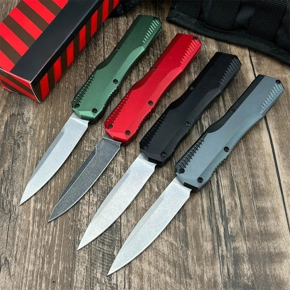 DIY T6 Aluminum Handle D2 Knife Outdoor EDC Camping Tool