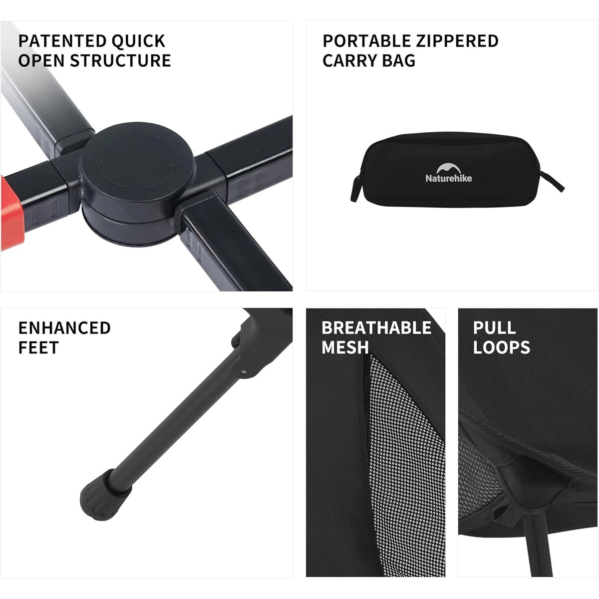 Naturehike Ultralight Folding Aluminum Alloy Camping Chair