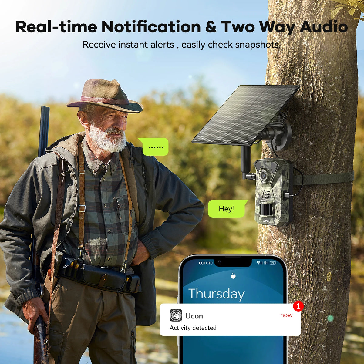 4G LTE Solar Wildlife Camera With 2.7K Video Night Vision