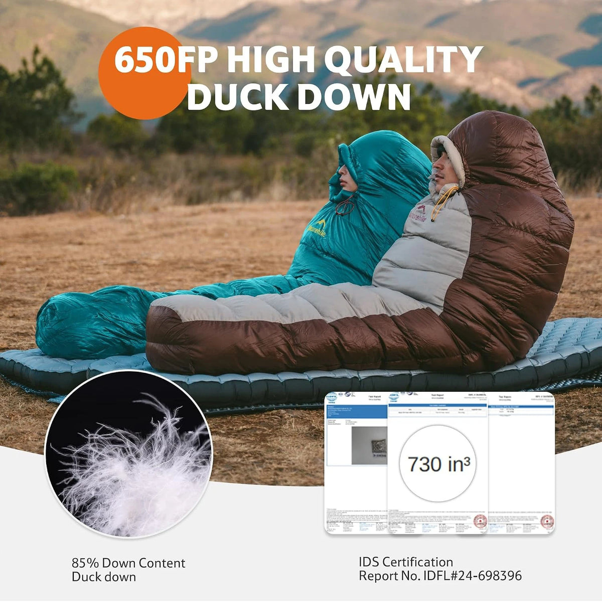 Naturehike 650FP Duck Down Winter Camping Sleeping Bag