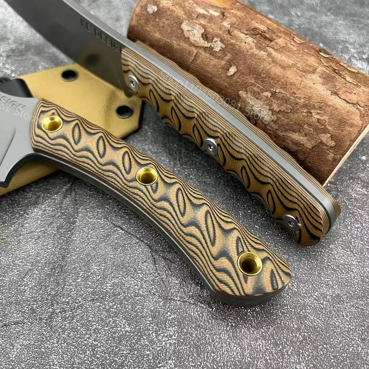 DIY Outdoor Camping Fixed Blade Stainless Steel Knife