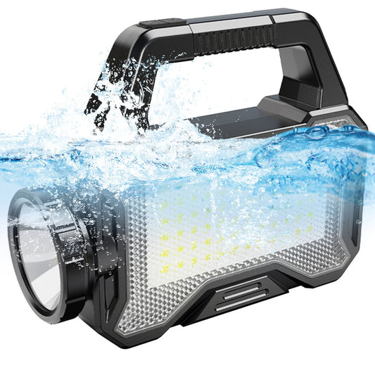 Alloet Solar Rechargeable Flashlight Waterproof Camping Lantern