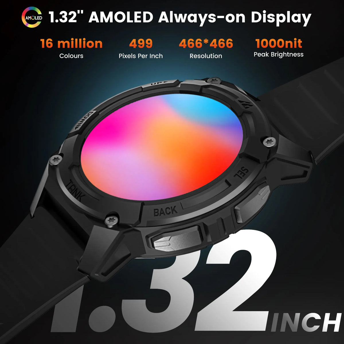 KOSPET Tank S2 GPS Smartwatch With AMOLED Display And Calls