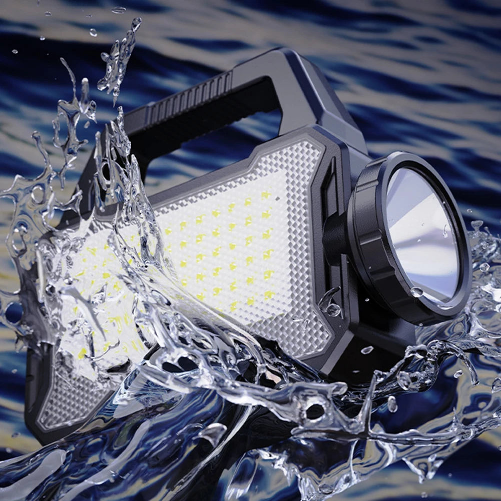 Alloet Solar Rechargeable Flashlight Waterproof Camping Lantern