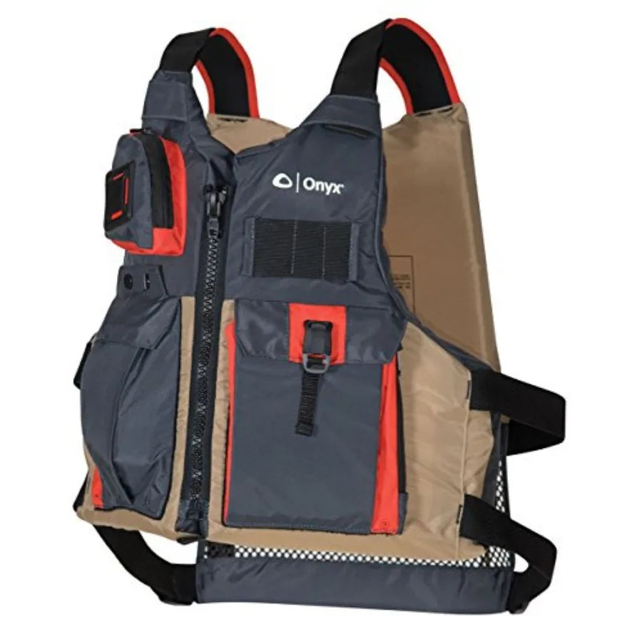 Kayak Fishing Life Jacket With Multiple Pockets And Adjustable Straps