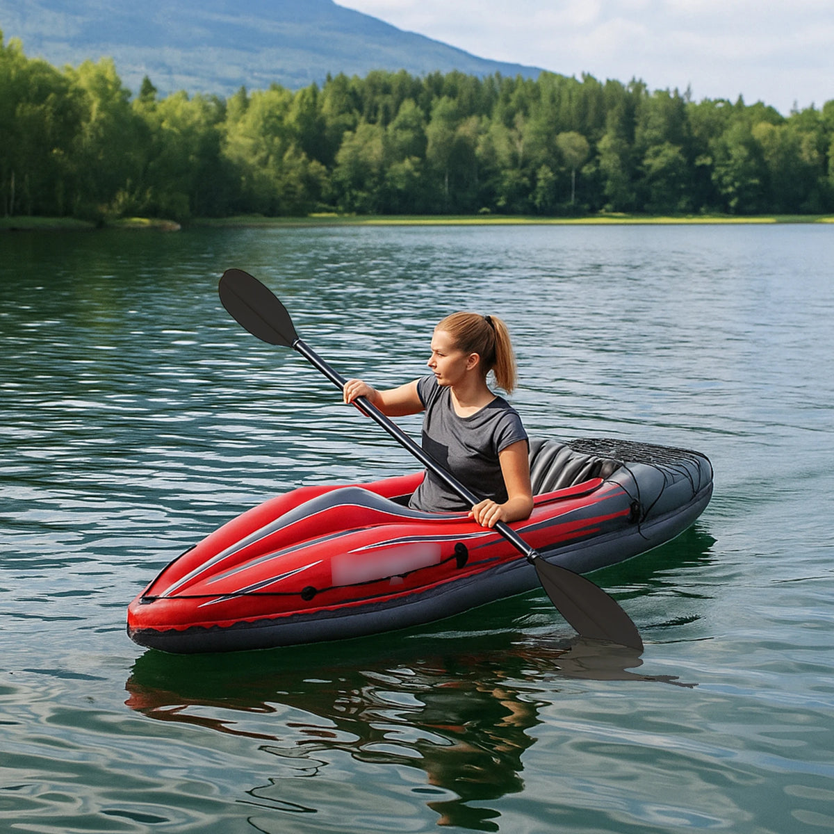 HHSJZWCY Portable Inflatable Fishing Kayak