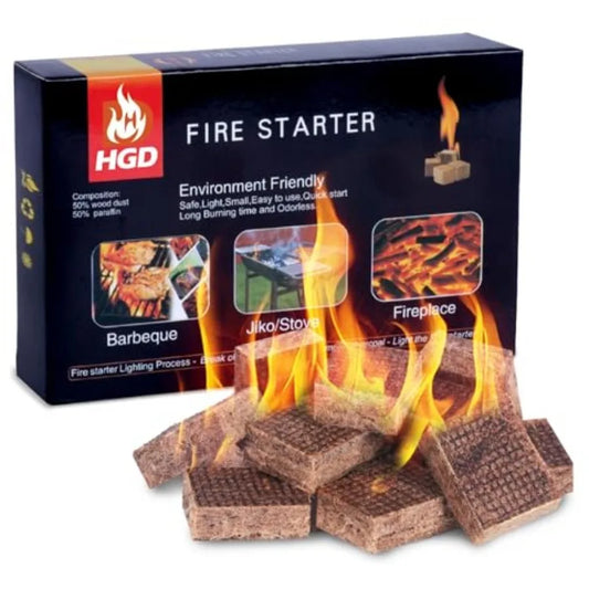 Natural Fire Starters for Campfires, Grills, Fireplaces and Wood Stoves