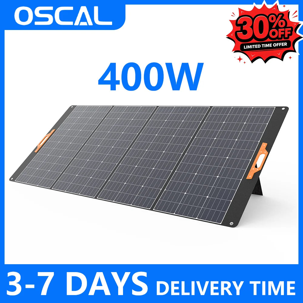 OSCAL Portable Foldable Monocrystalline Solar Panel Charger For Power Stations