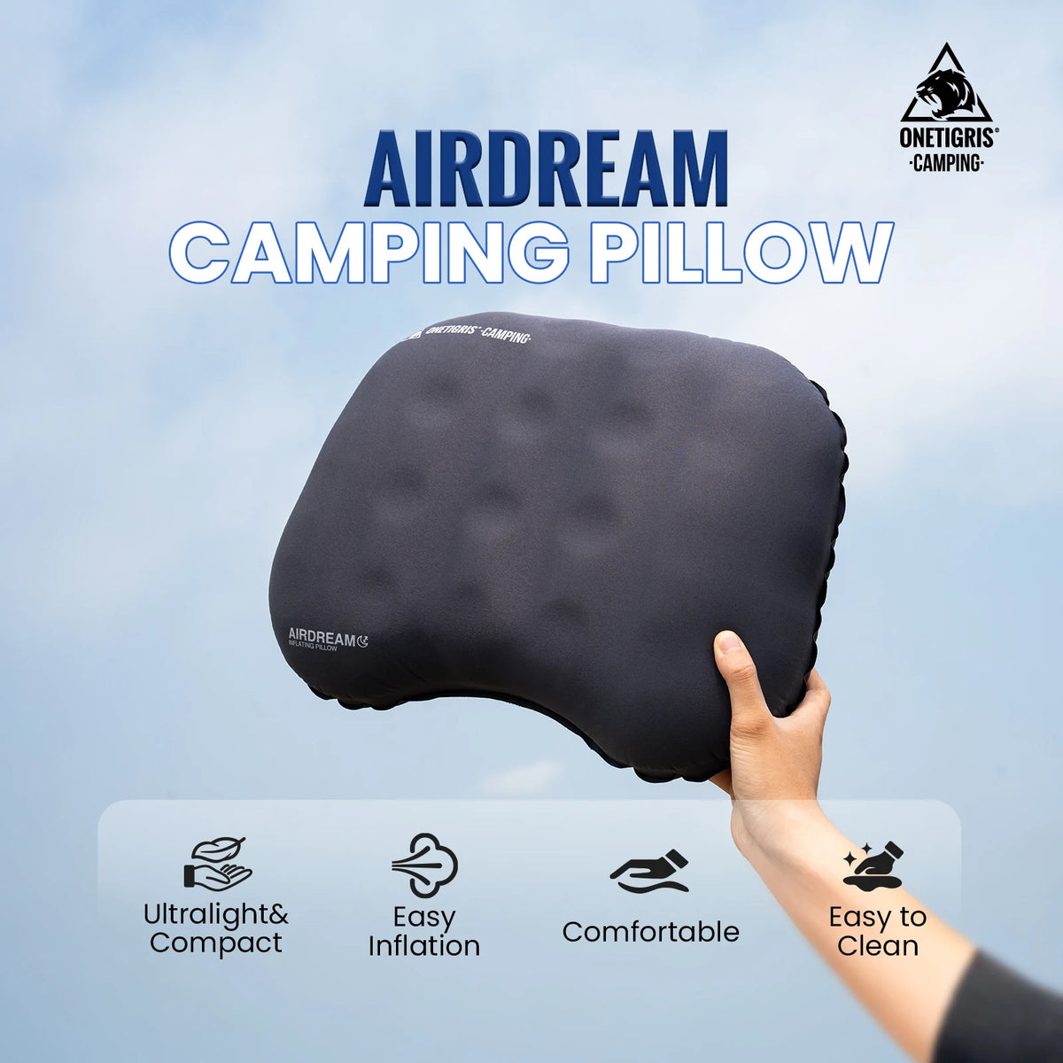 OneTigris Airdream Compact Inflatable Travel Neck Pillow