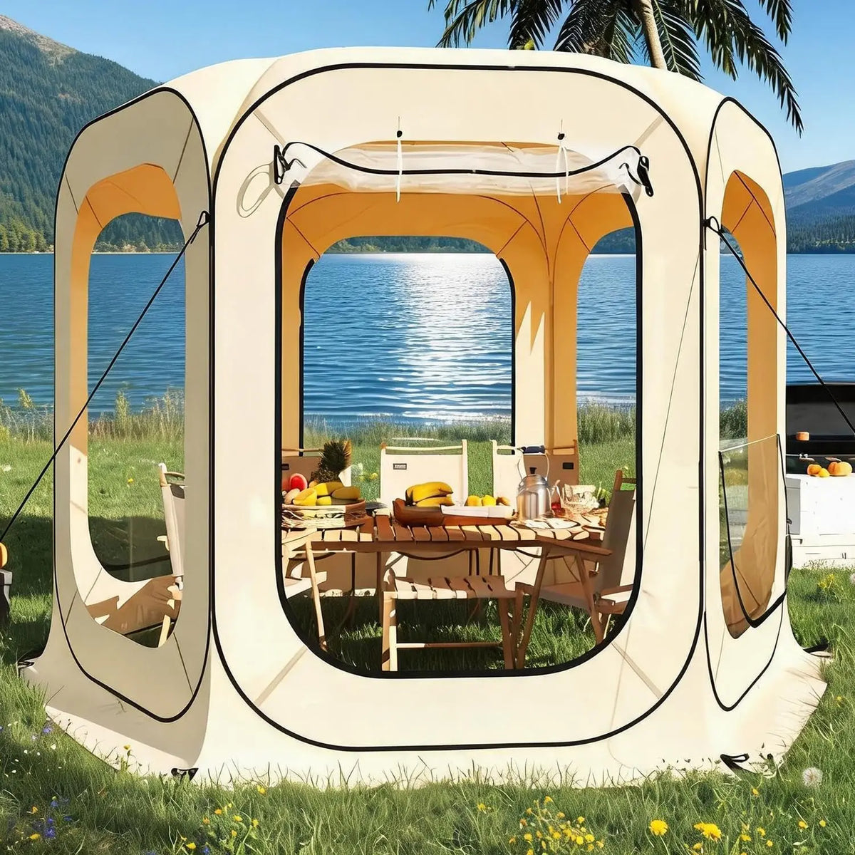 Tacleekii Portable Pop Up Screen Tent Shelter