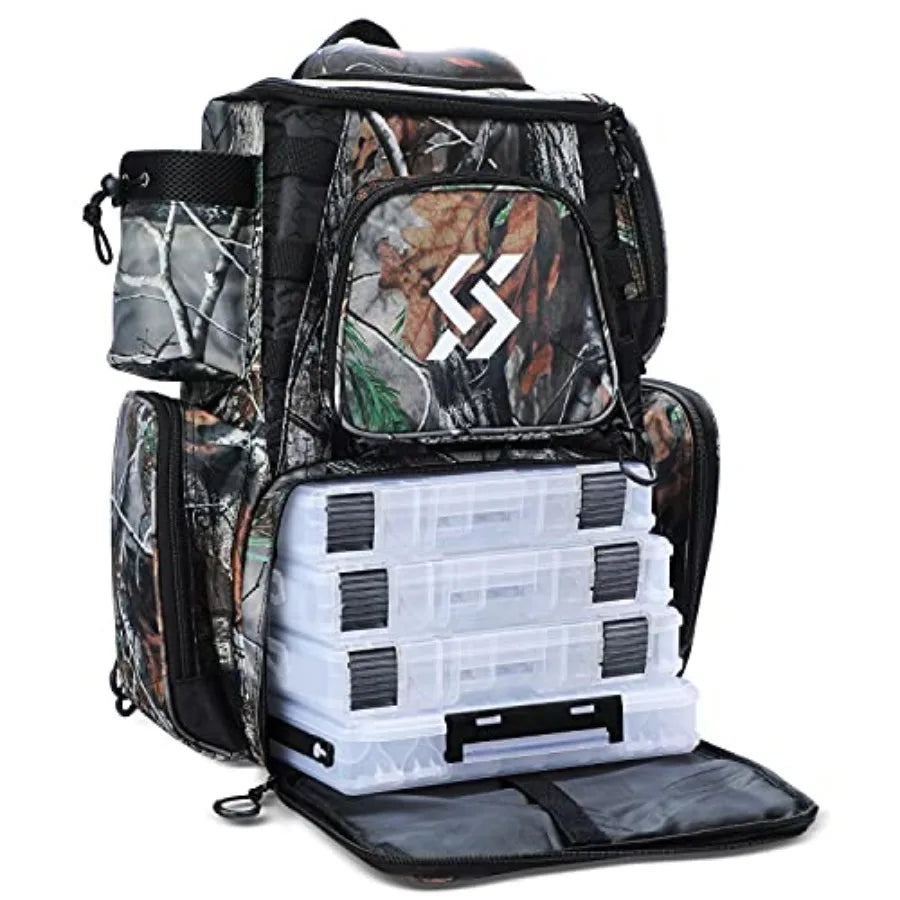 Waterproof Fishing Tackle Backpack With Storage Trays
