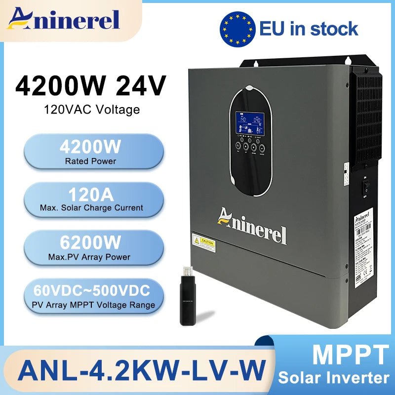 ANENJI 4.2kW Hybrid Solar Inverter With MPPT Charger