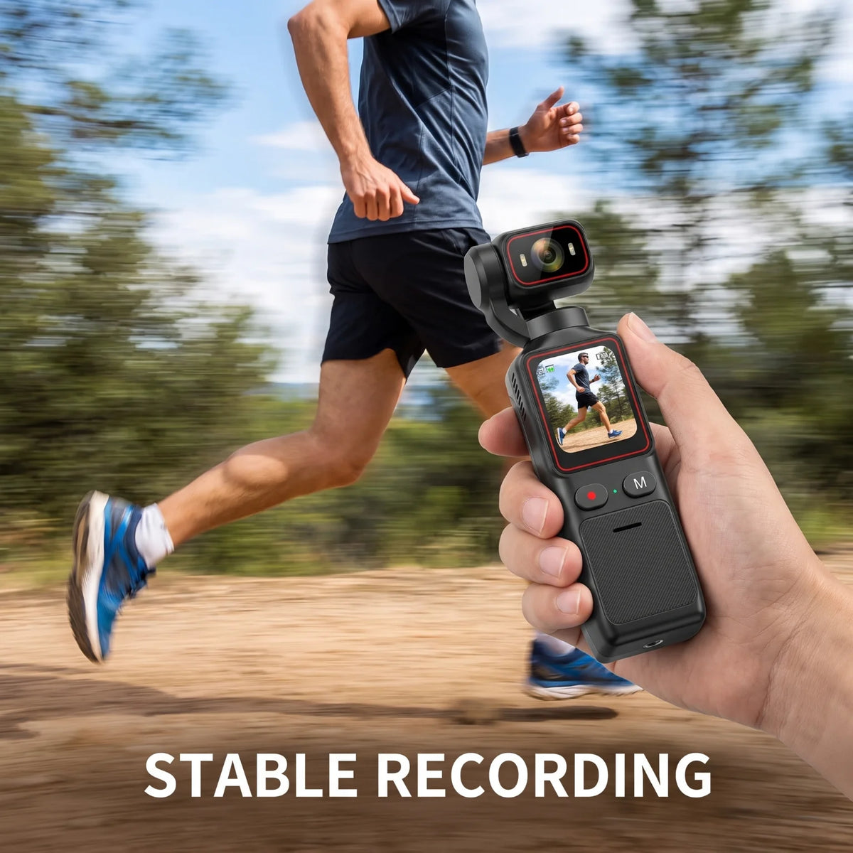 Handheld Three Axis Gimbal Camera For Vlogging And Travel