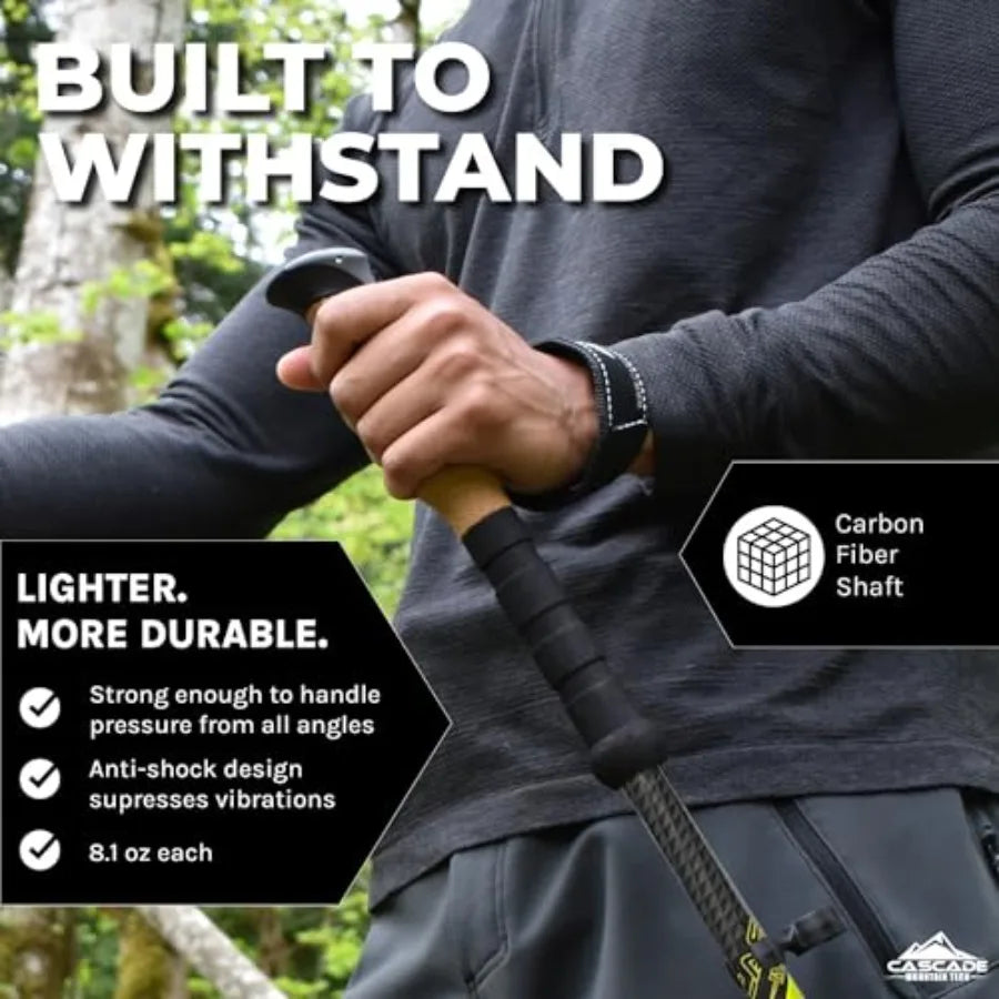 Adjustable Lock Trekking Poles For Hiking And Walking