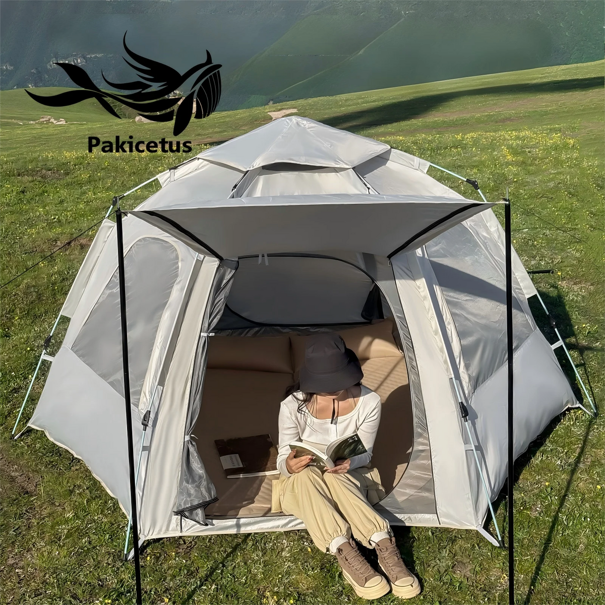 Pakicetus Quick Setup Dome Camping Tent With Dual Doors
