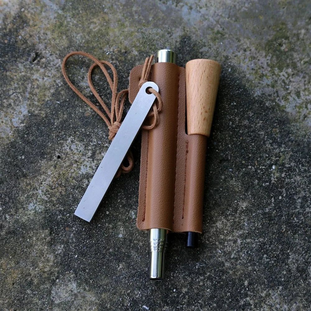 Iron Magnesium Fire Starter Kit for Camping and Hiking