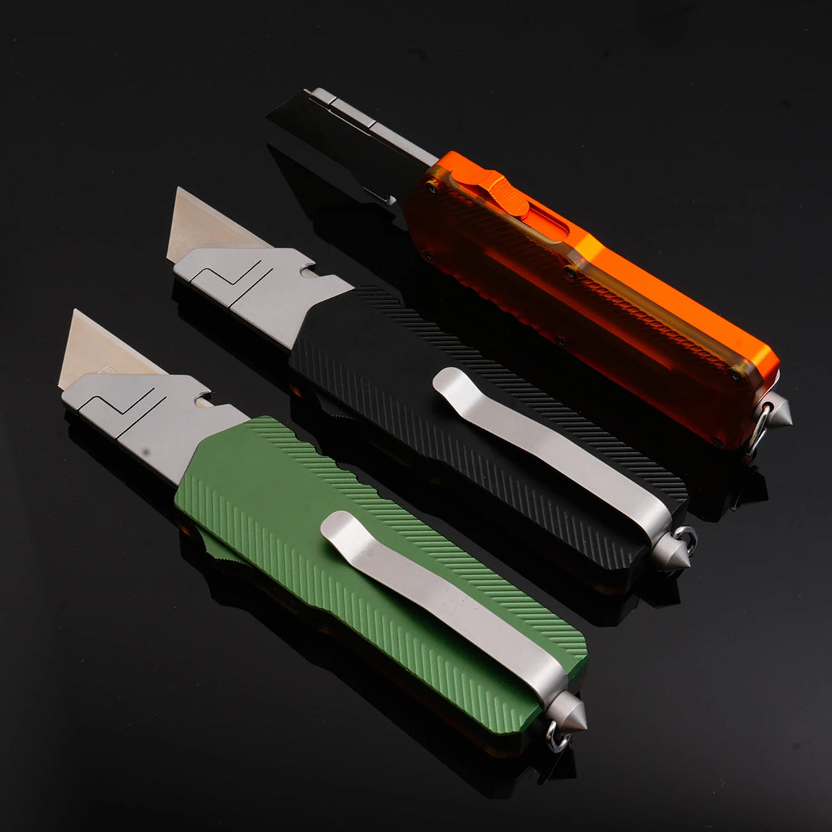TGZUO Aluminum Alloy Utility Knife With Replacement Blades
