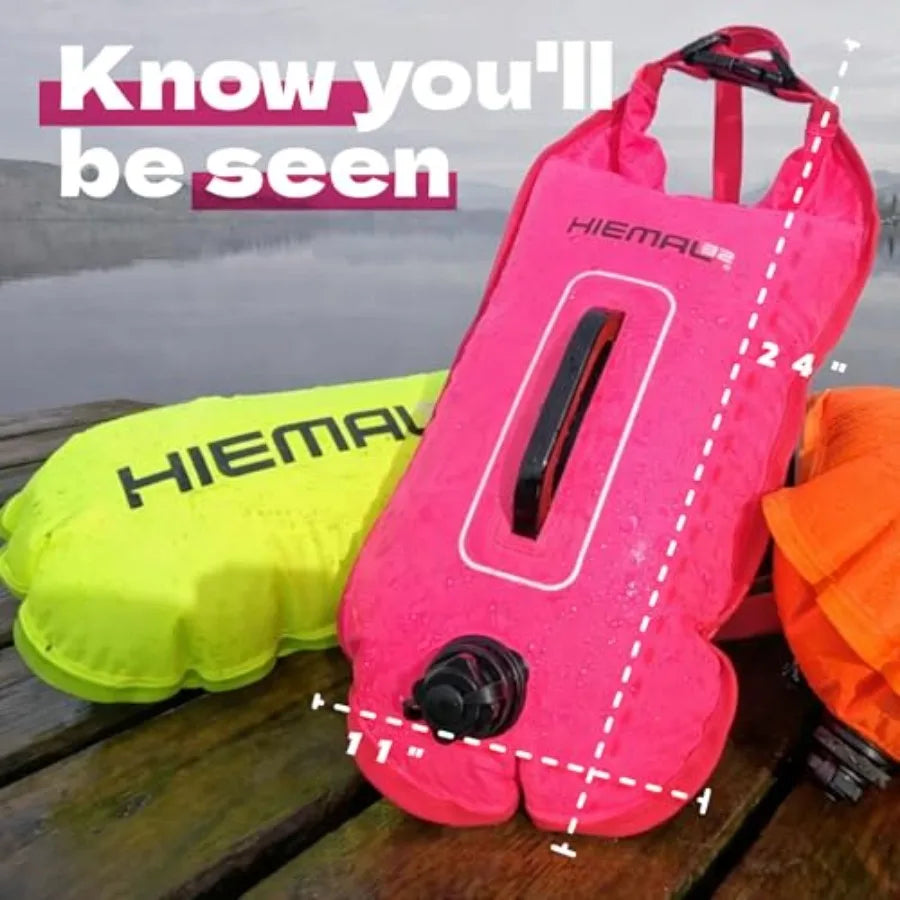 Open Water Swim Buoy With Waterproof Dry Bag