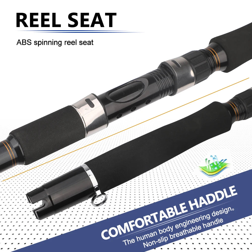 AIXIYIYI Heavy Duty Saltwater Spinning Jigging Fishing Rod