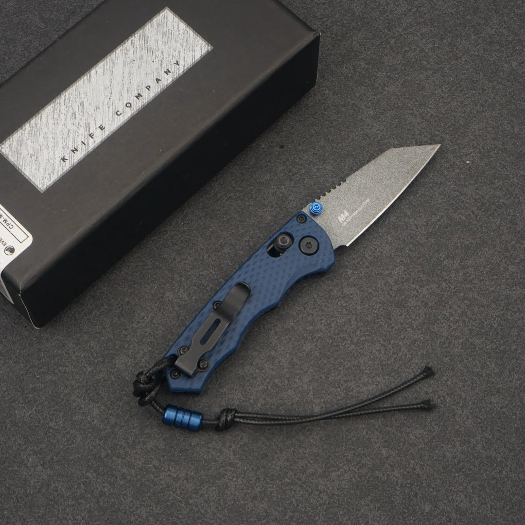 M390 Spear Point Folding Knife for Camping and Tactical Use