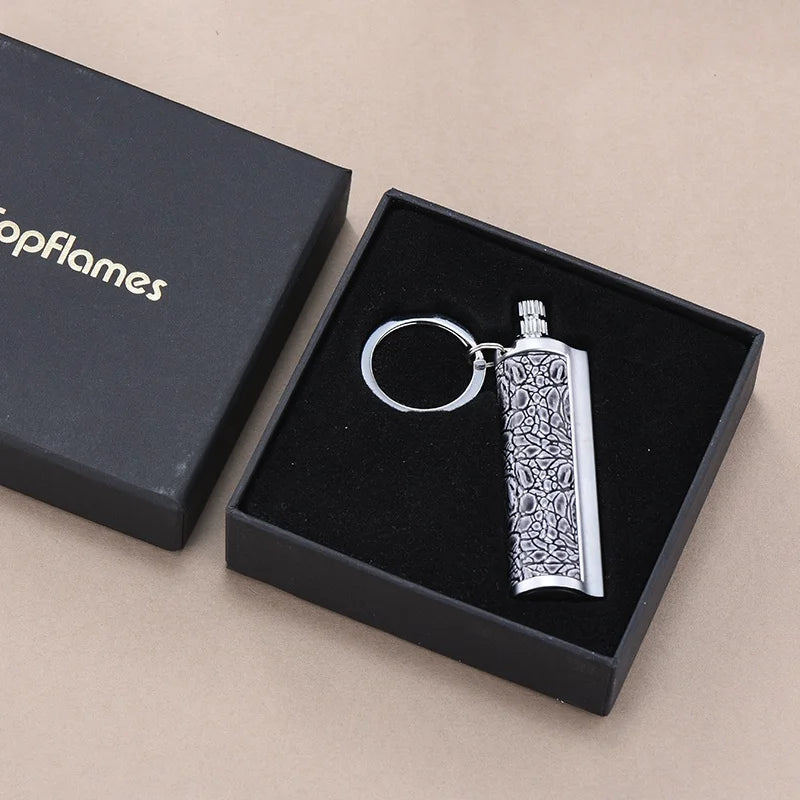 TopFlames Metal Flint Lighter Reusable Portable Camping Fire Starter