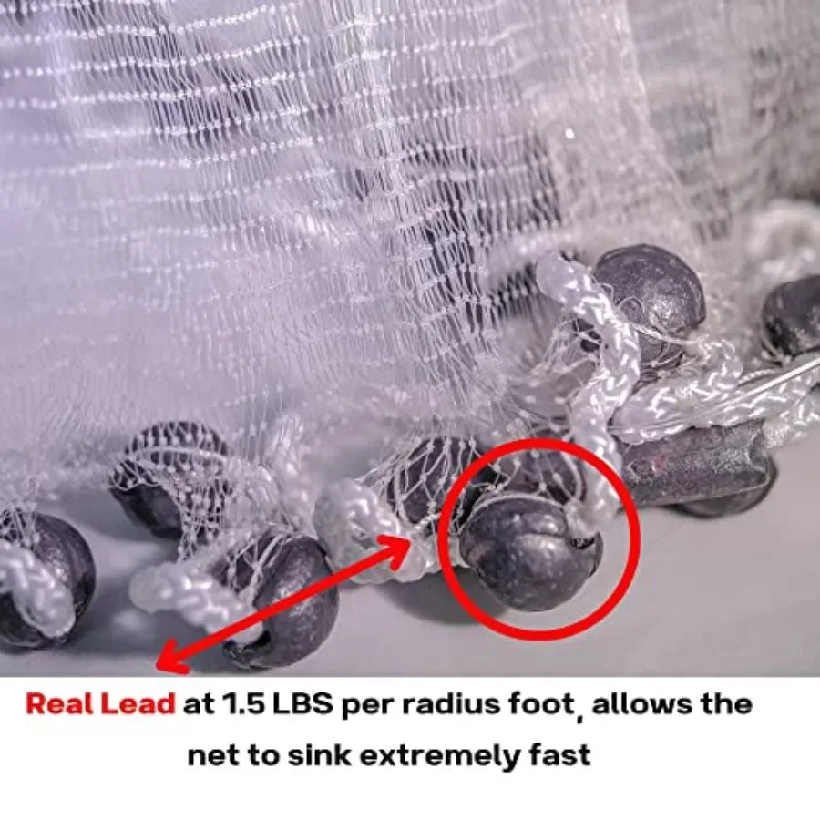 Menhaden Fishing Cast Net for Reliable Casting and Bait Collection