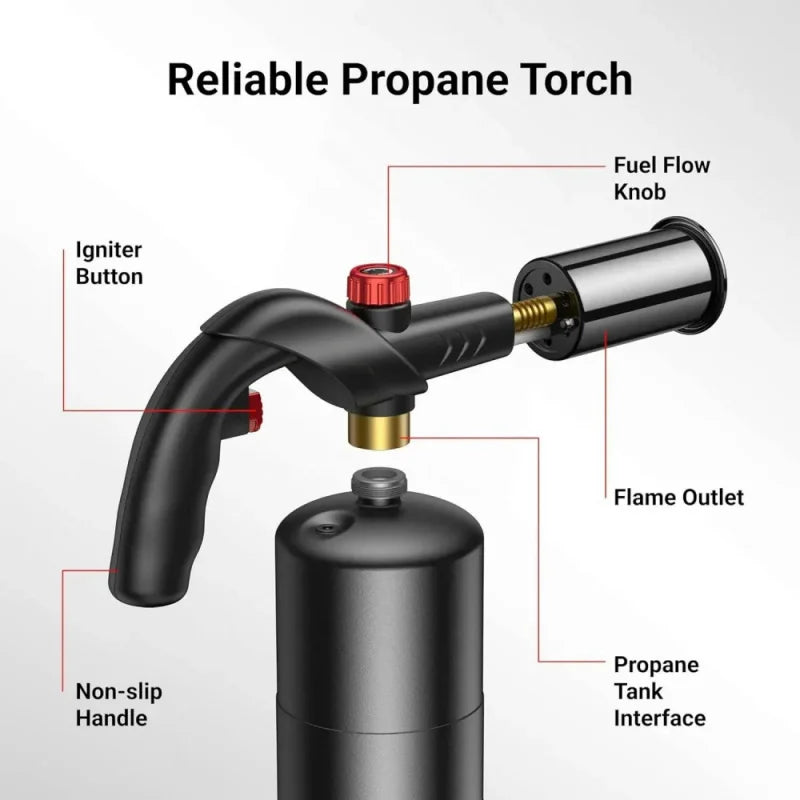 Portable Metal Jet Kitchen Torch for Cooking and Barbecue