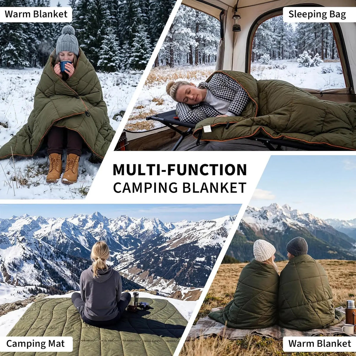 Tacleekii Waterproof Outdoor Travel And Camping Blanket