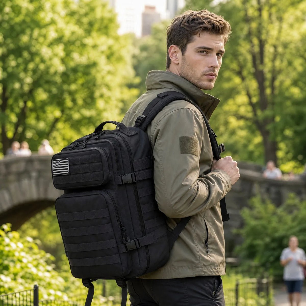 ReFire Tactical Fishing Tackle Backpack With Multi Pockets
