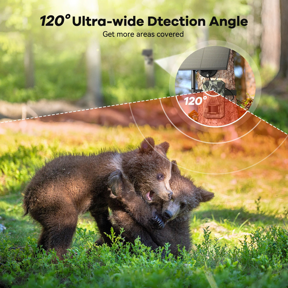 4G LTE Solar Wildlife Camera With 2.7K Video Night Vision