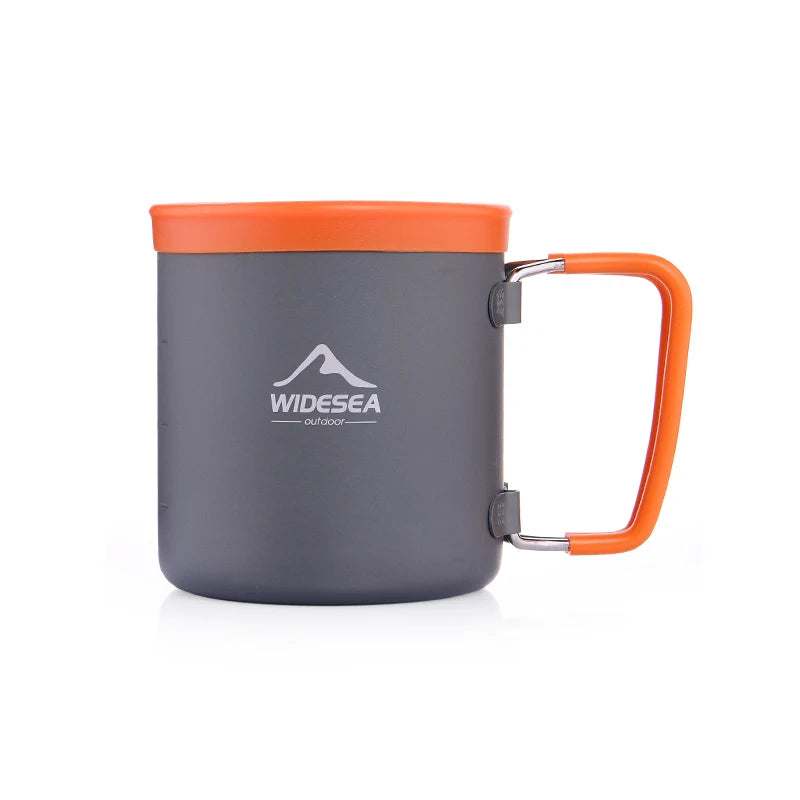 Widesea Outdoor Camping Cookware Set With Kettle And Cups