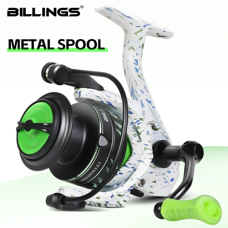 Billings Professional Spinning Fishing Reel With Heavy Metal Spool
