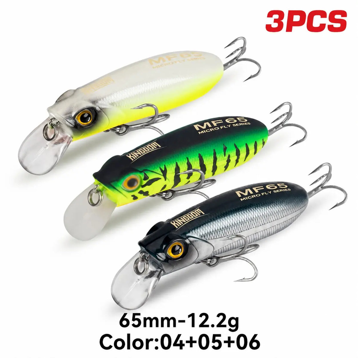 Kingdom Sinking and Floating Minnow Fishing Lures for Bass