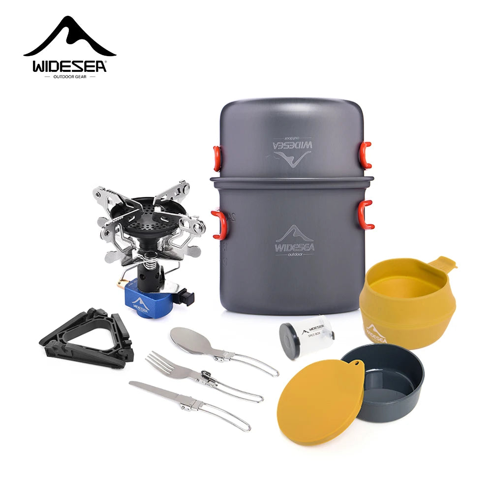 Widesea Portable Aluminum Camping Stove Set