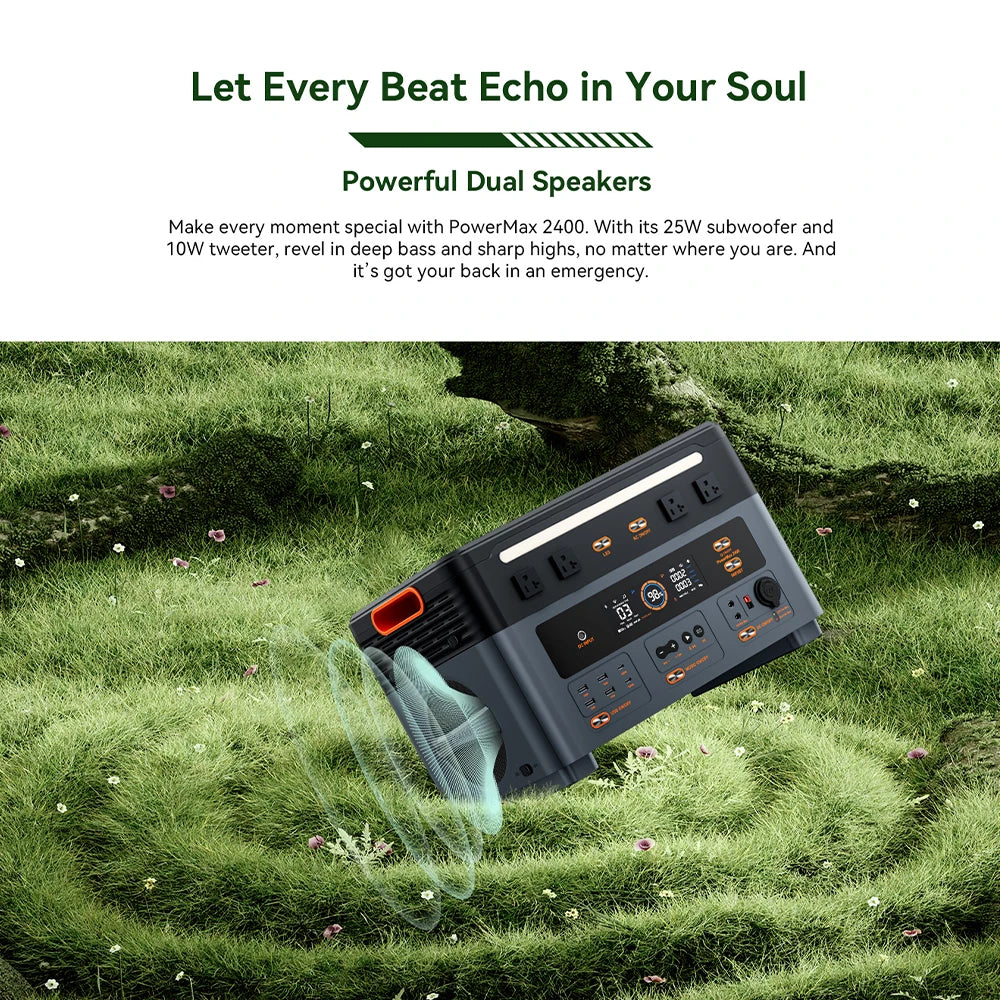 OSCAL PM2400 Portable Power Station With LiFePO4 Battery Backup