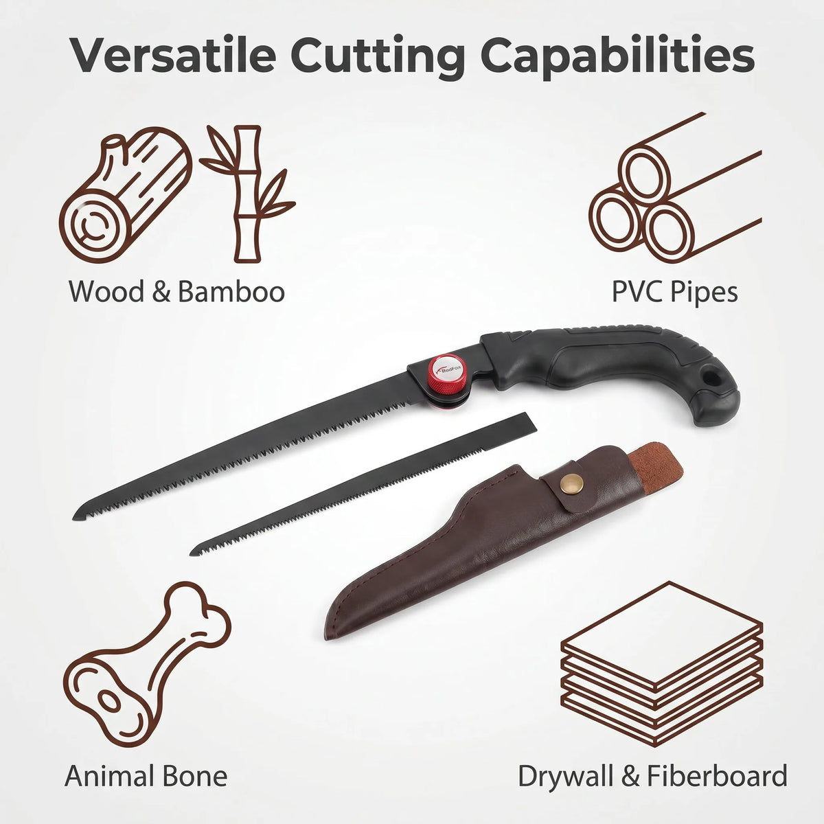 Retractable Garden Pruning Saw For Outdoor Woodwork And Camping