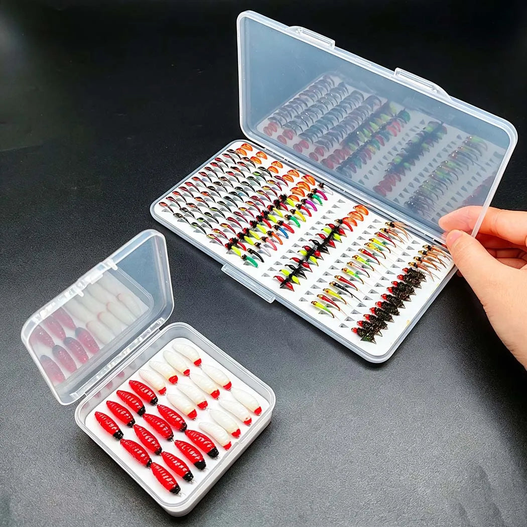 Fly Fishing Flies for Trout and Salmon With Storage Boxes
