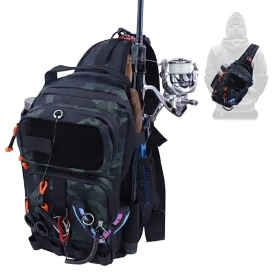 Lightweight Fishing Tackle Backpack With Two Detachable Storage Boxes