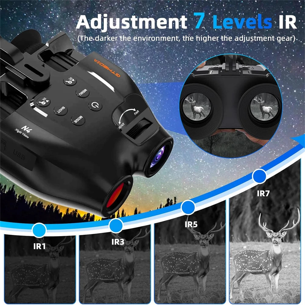 GTGUARD Digital Night Vision Binoculars for Hunting and Outdoor Use