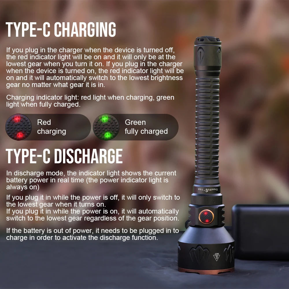 TrustFire Rechargeable Tactical LED Flashlight Kit