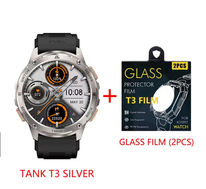 KOSPET TANK T3 Smartwatch With Bluetooth Calling And Fitness Tracking