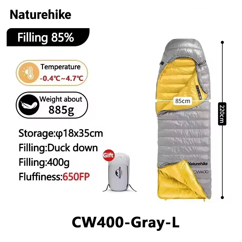 Naturehike Ultralight Duck Down Sleeping Bag For Camping