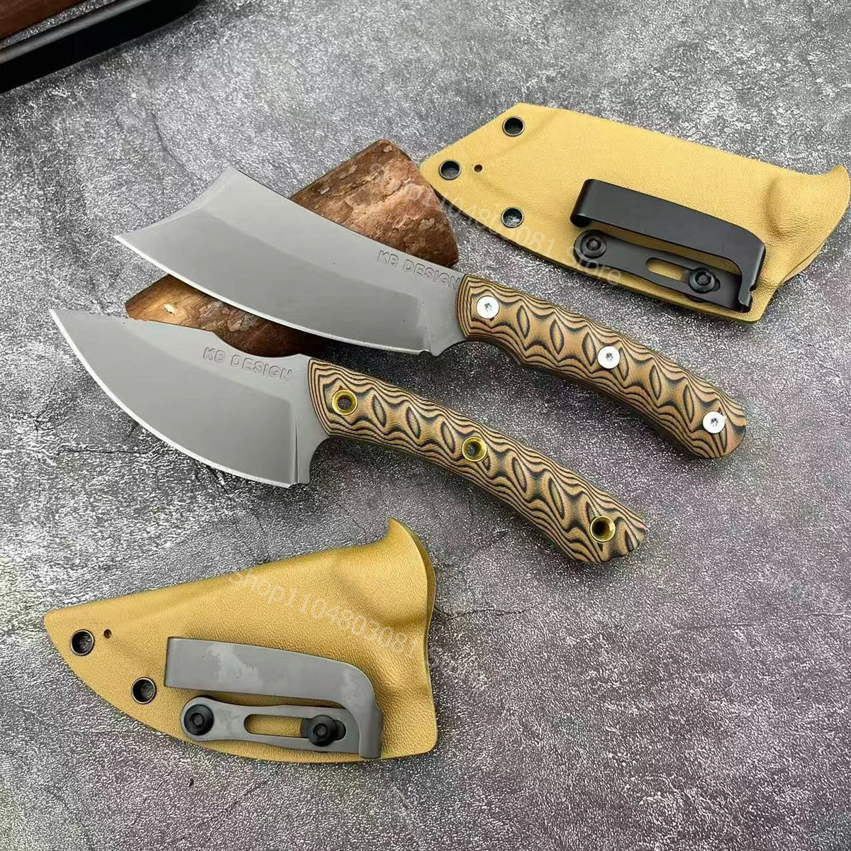 DIY Outdoor Camping Fixed Blade Stainless Steel Knife