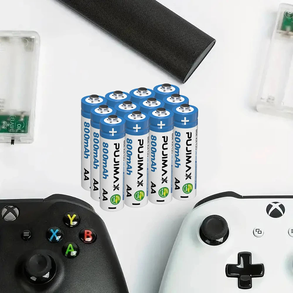 PUJIMAX Ni-MH Rechargeable Batteries for Solar Lights and Devices