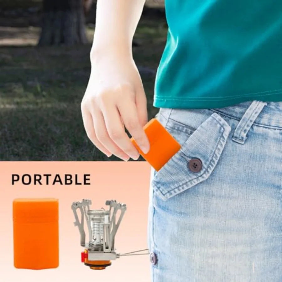 Portable Camping Cookware Set With Nonstick Pots And Pans