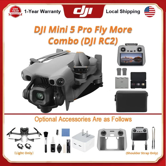 DJI Mini 5 Pro Camera Drone With 4K Video Tracking