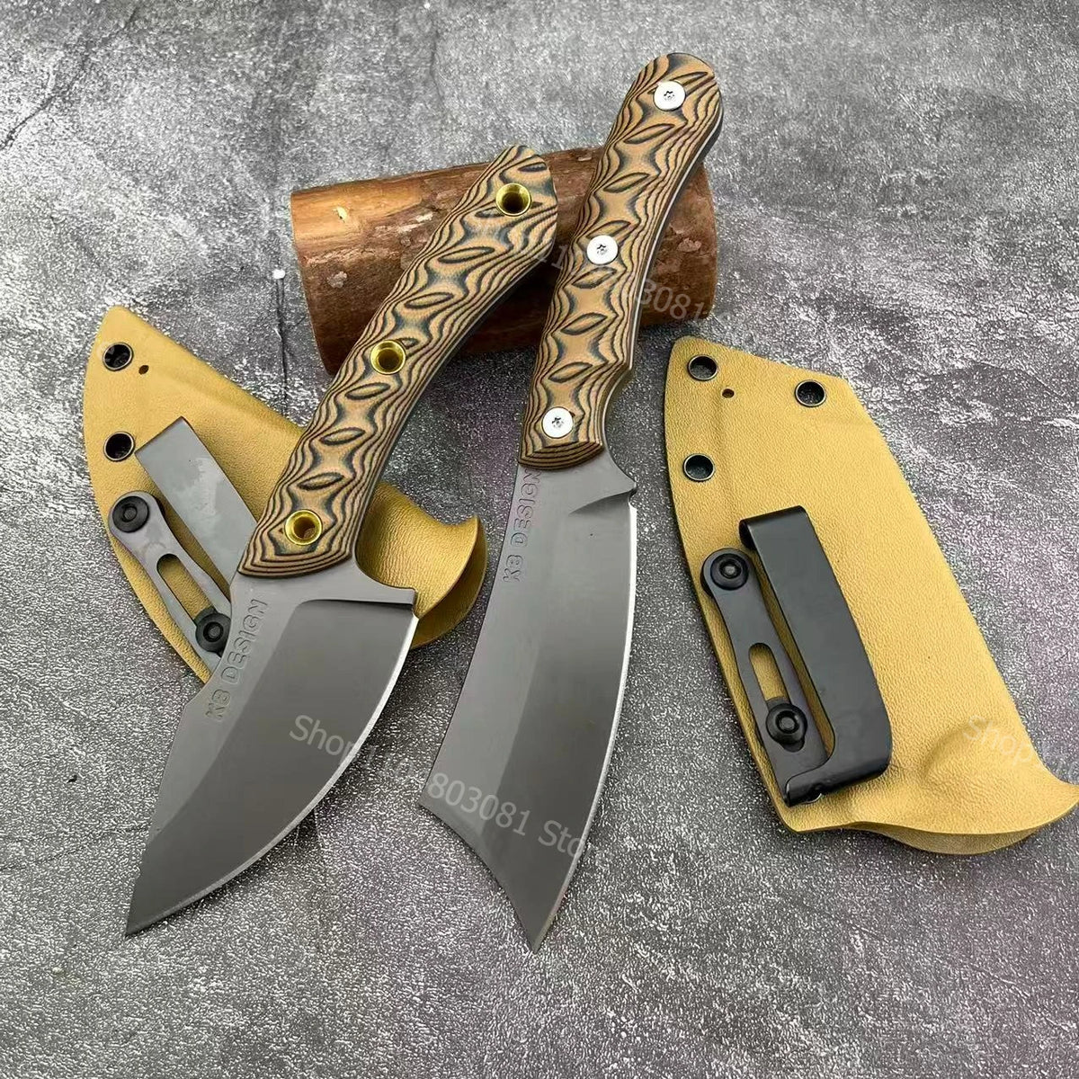 DIY Outdoor Camping Fixed Blade Stainless Steel Knife