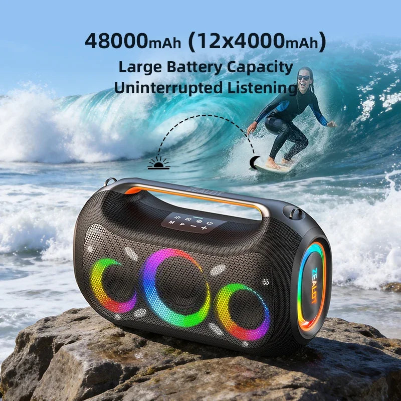 ZEALOT Portable Bluetooth Speaker With Powerful Subwoofer Bass